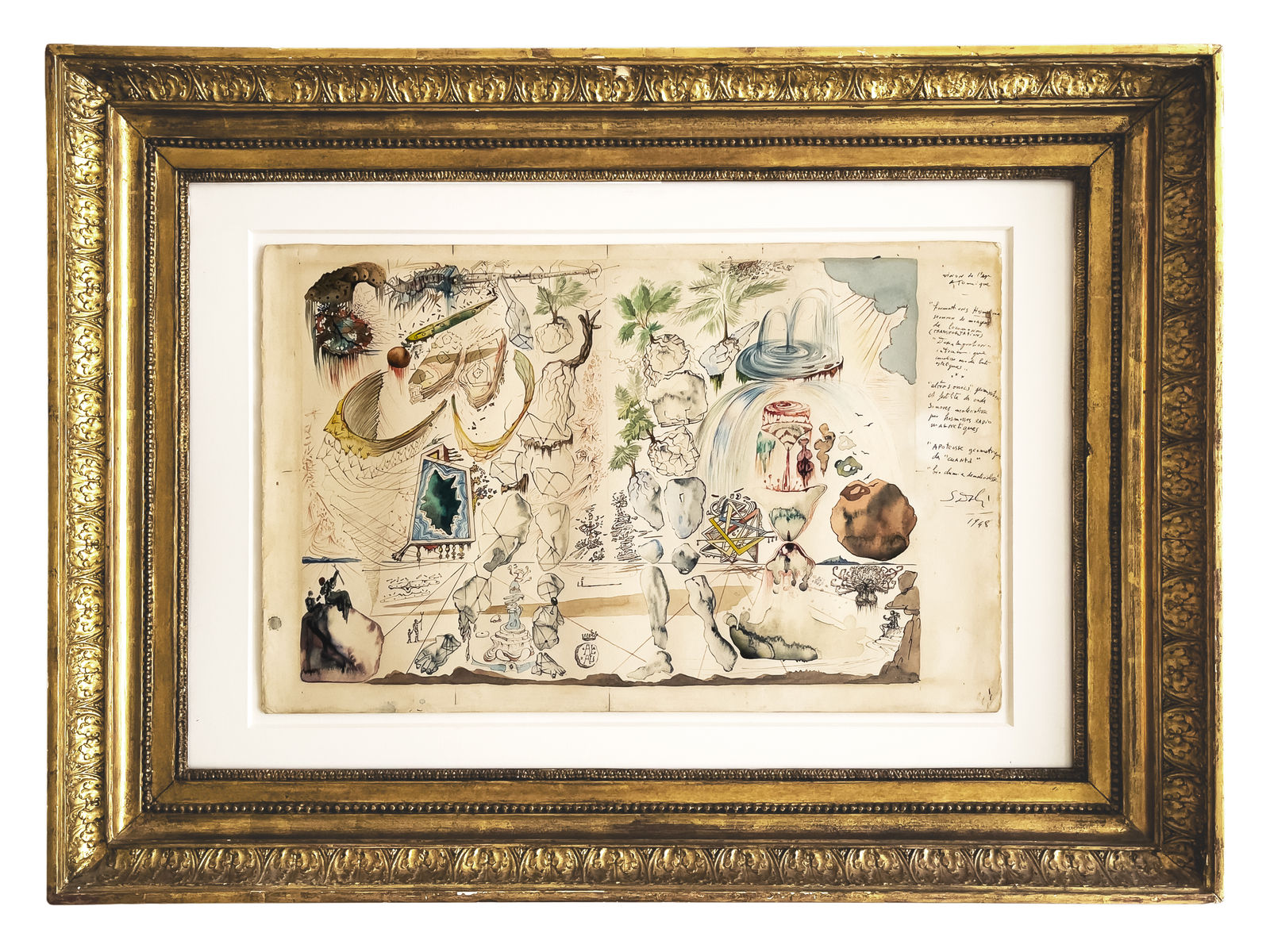 Salvador Dalí, Vision de l'age atomique, 1948