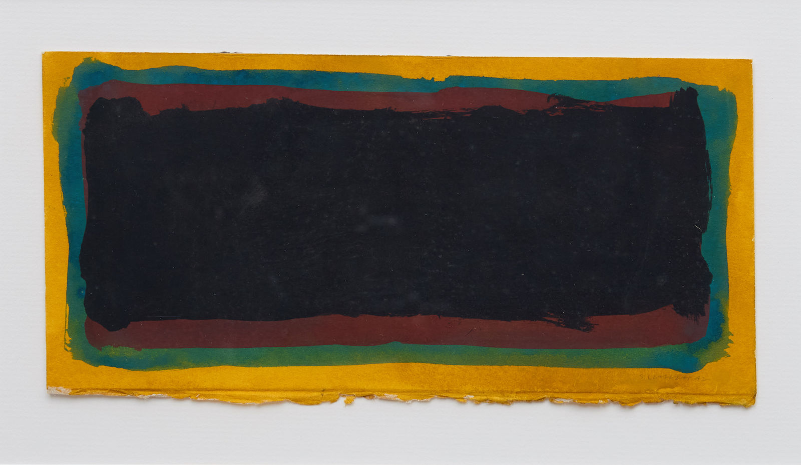 Sol LeWitt, Irregular Yellow, Blue, Red and Black, 1992