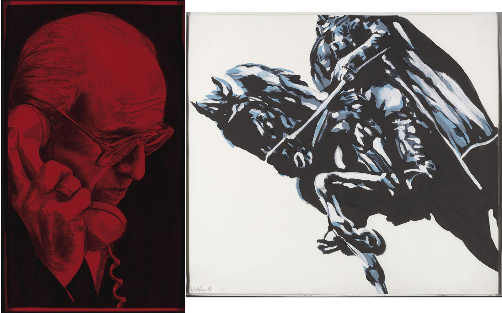 Robert Longo, Study for Culture Culture (in 2 parts), 1982-1983