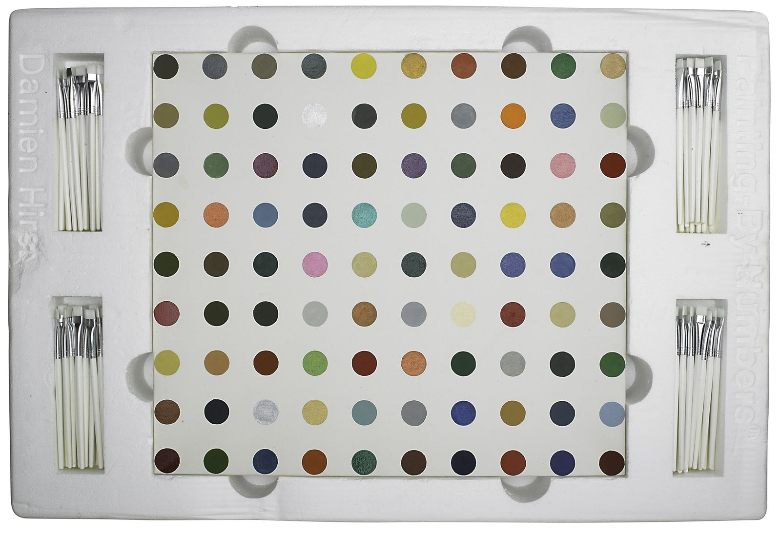 Damien Hirst, Painting by Numbers (Blue), 2001