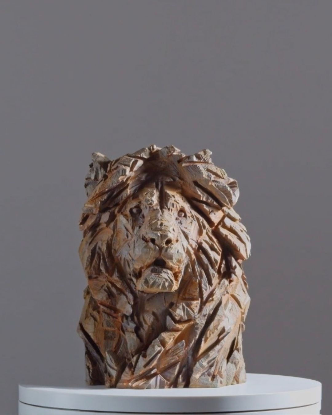 Jürgen Lingl, Great old lion, petit buste de lion