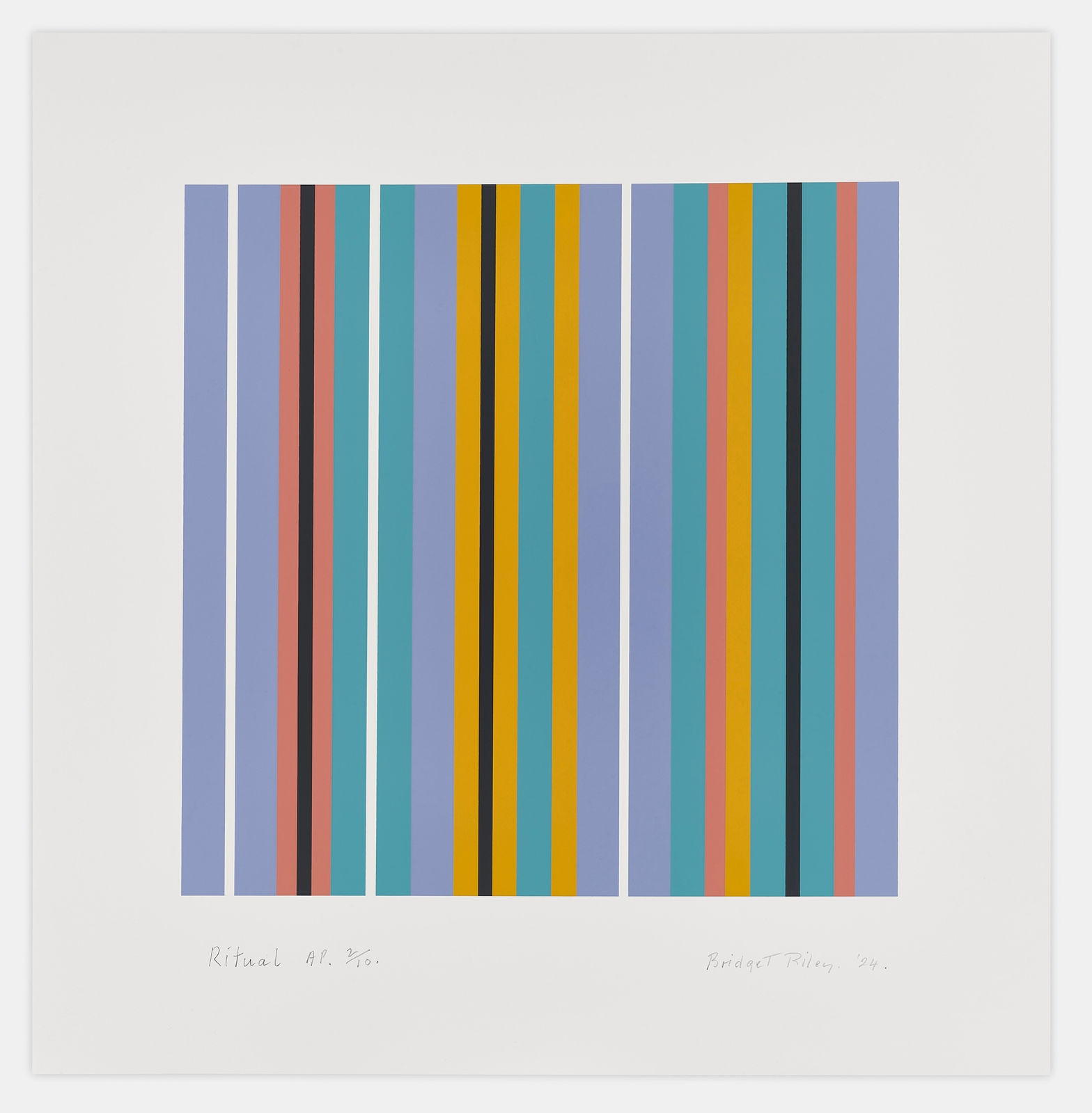 Bridget Riley, Ritual, 2024