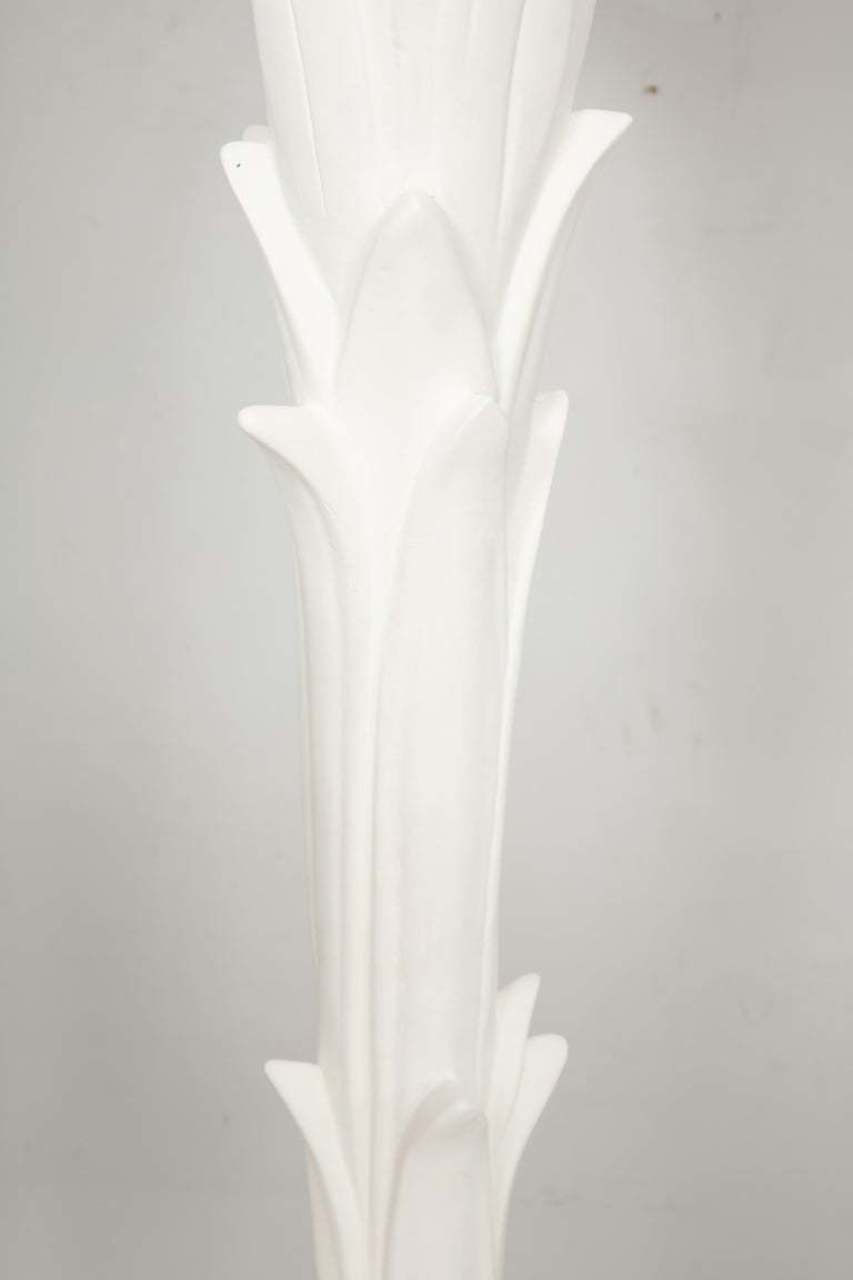 Custom Pair of Plaster Torchères in the Serge Roche Manner