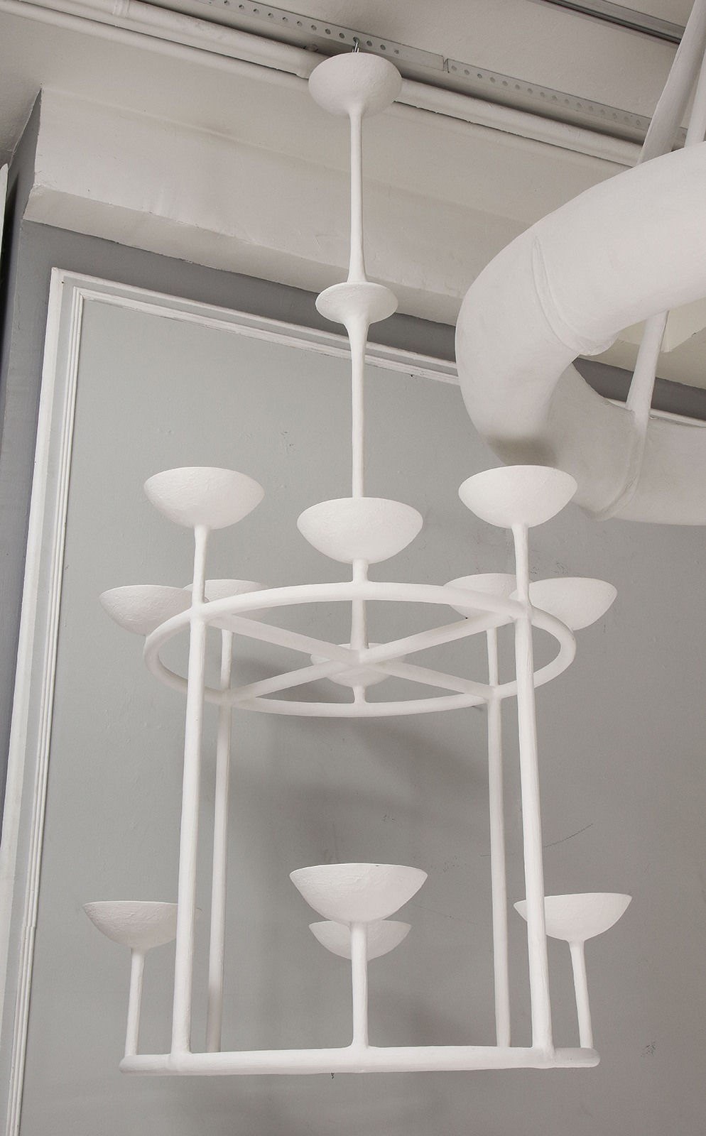 Custom 13-Arm Plaster Fixture, 21st century