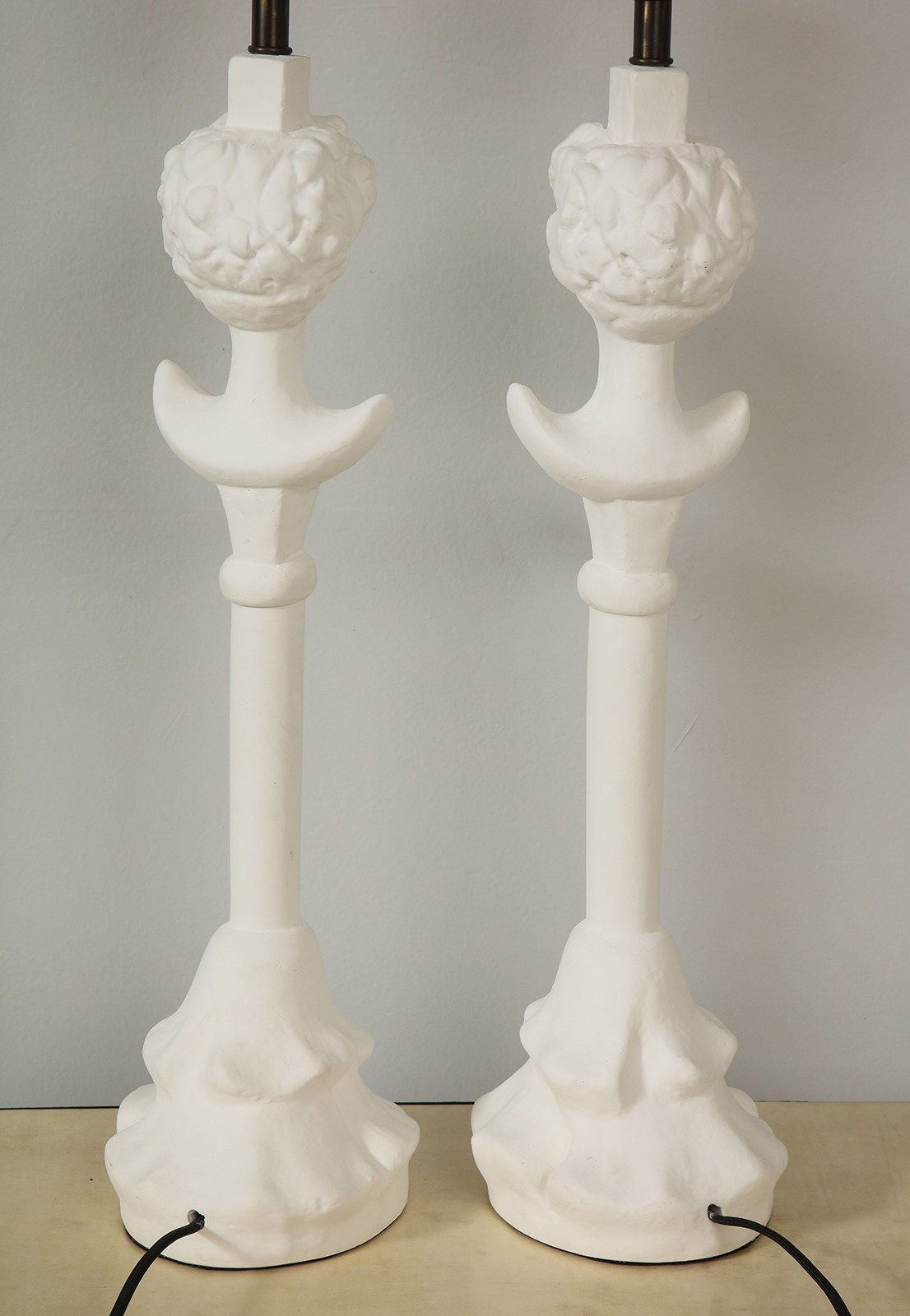 Custom Plaster Gio Table Lamps