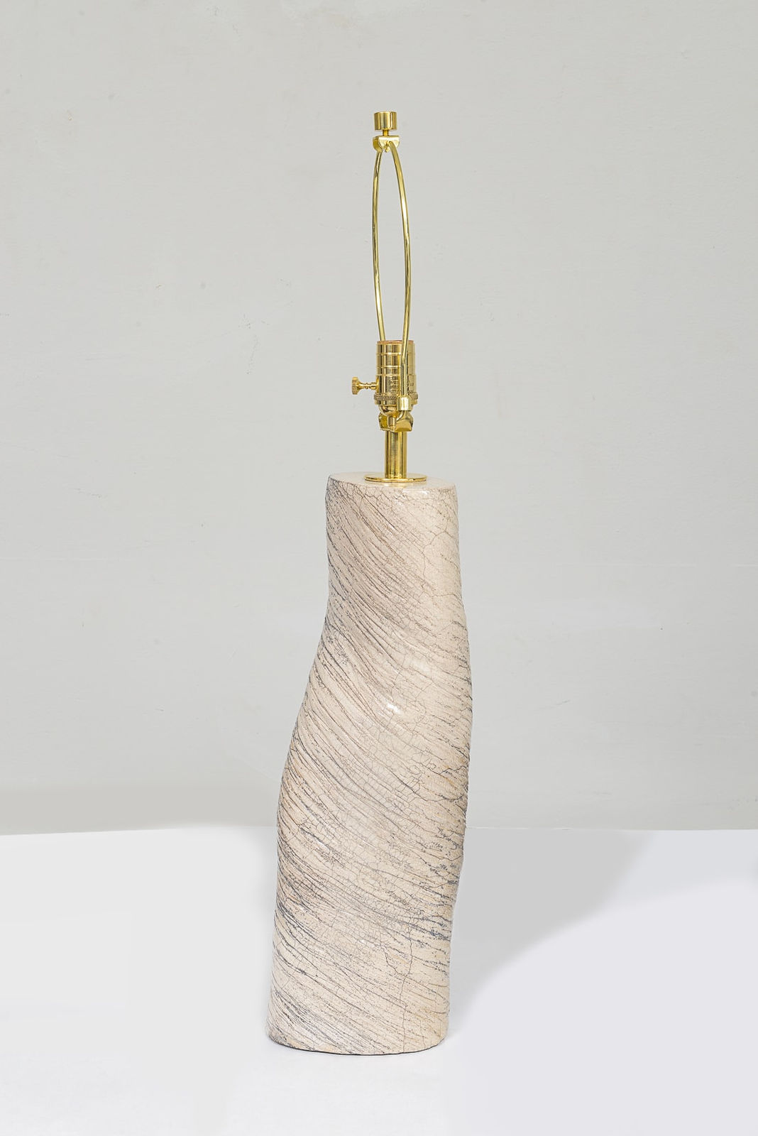 Barbara Billoud, Bespoke Ceramic Ondulée Lamp, 21st century