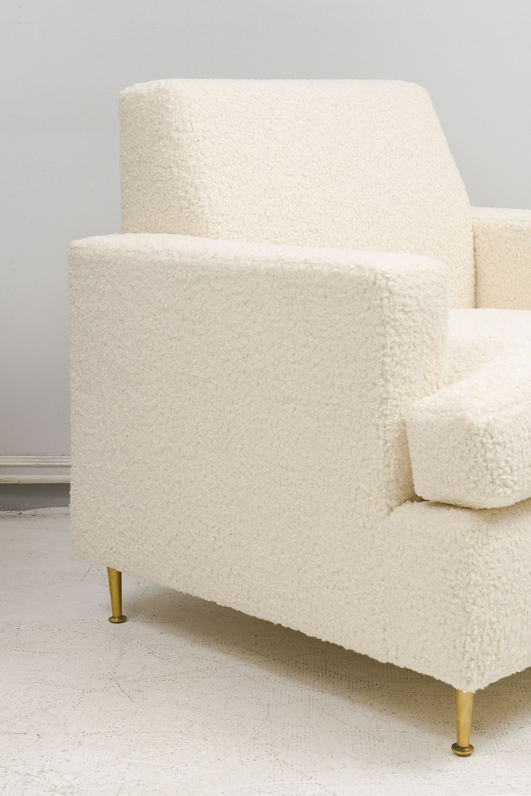 Custom Pair of Lounge Chairs in the Jean Michel Frank Manner