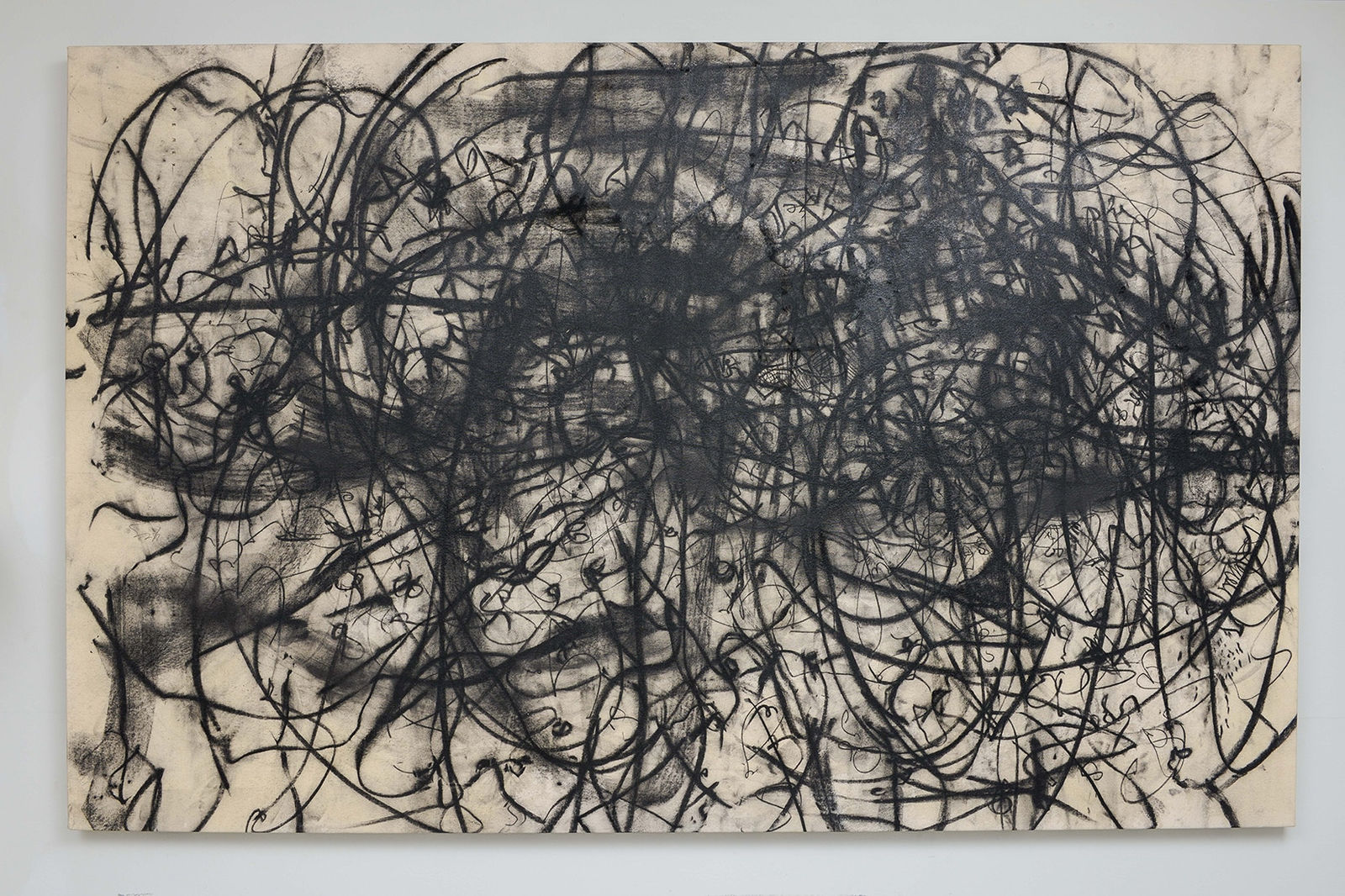 Monica Perez, Monica Perez "Yes" Original Charcoal on Canvas 2023, 2023