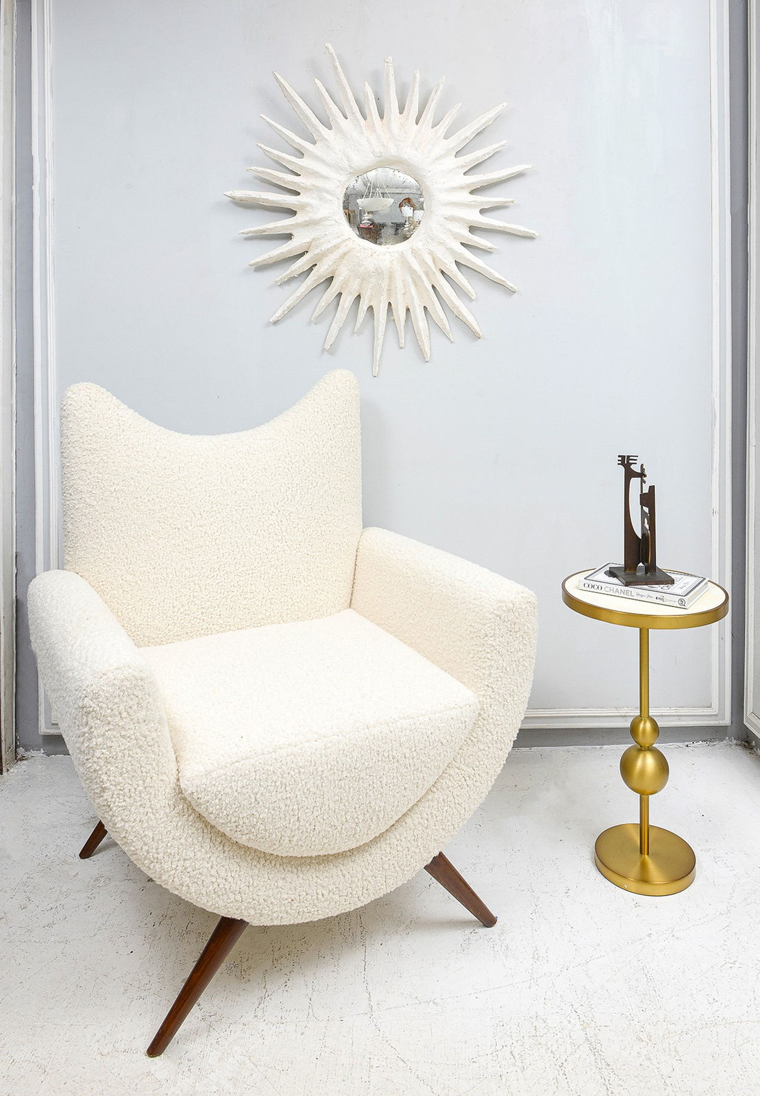 Bespoke Plaster Sunburst Mirror, 21st century