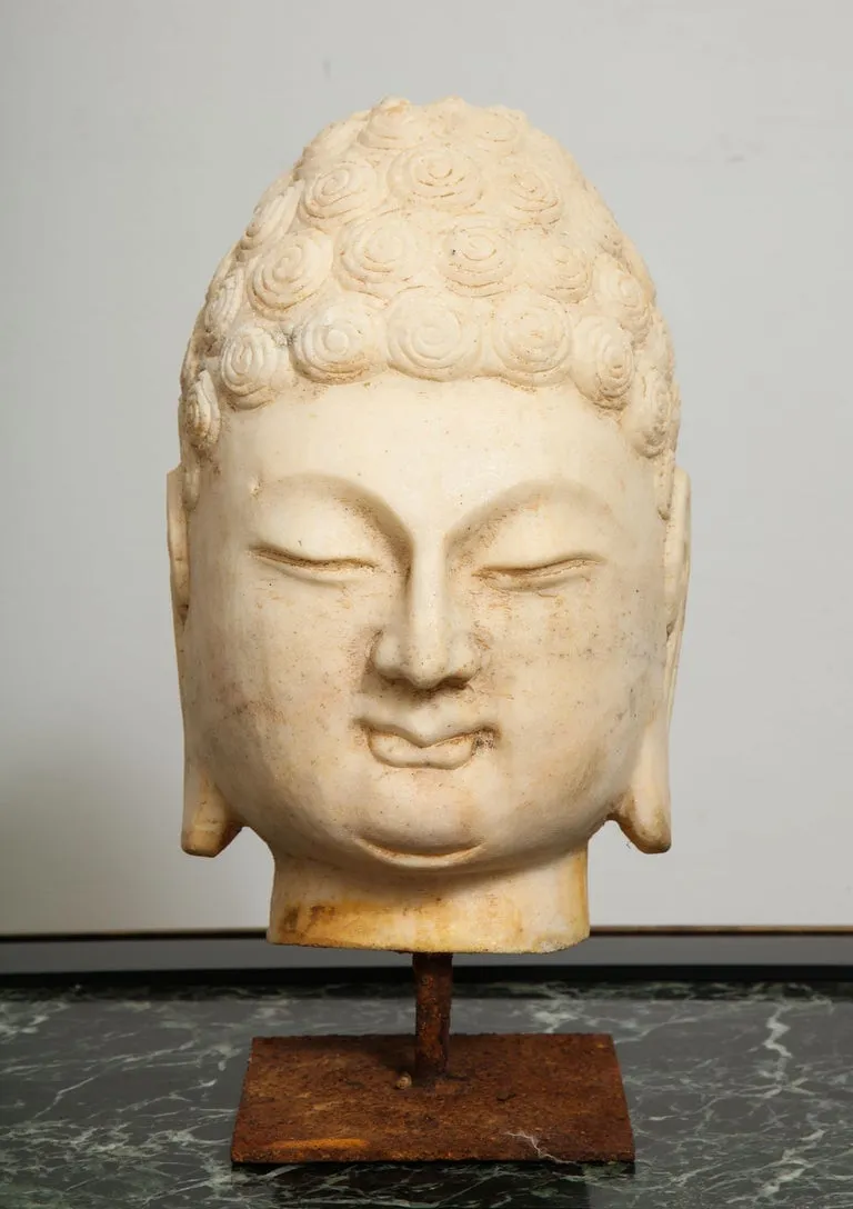 Stone Buddha Bust