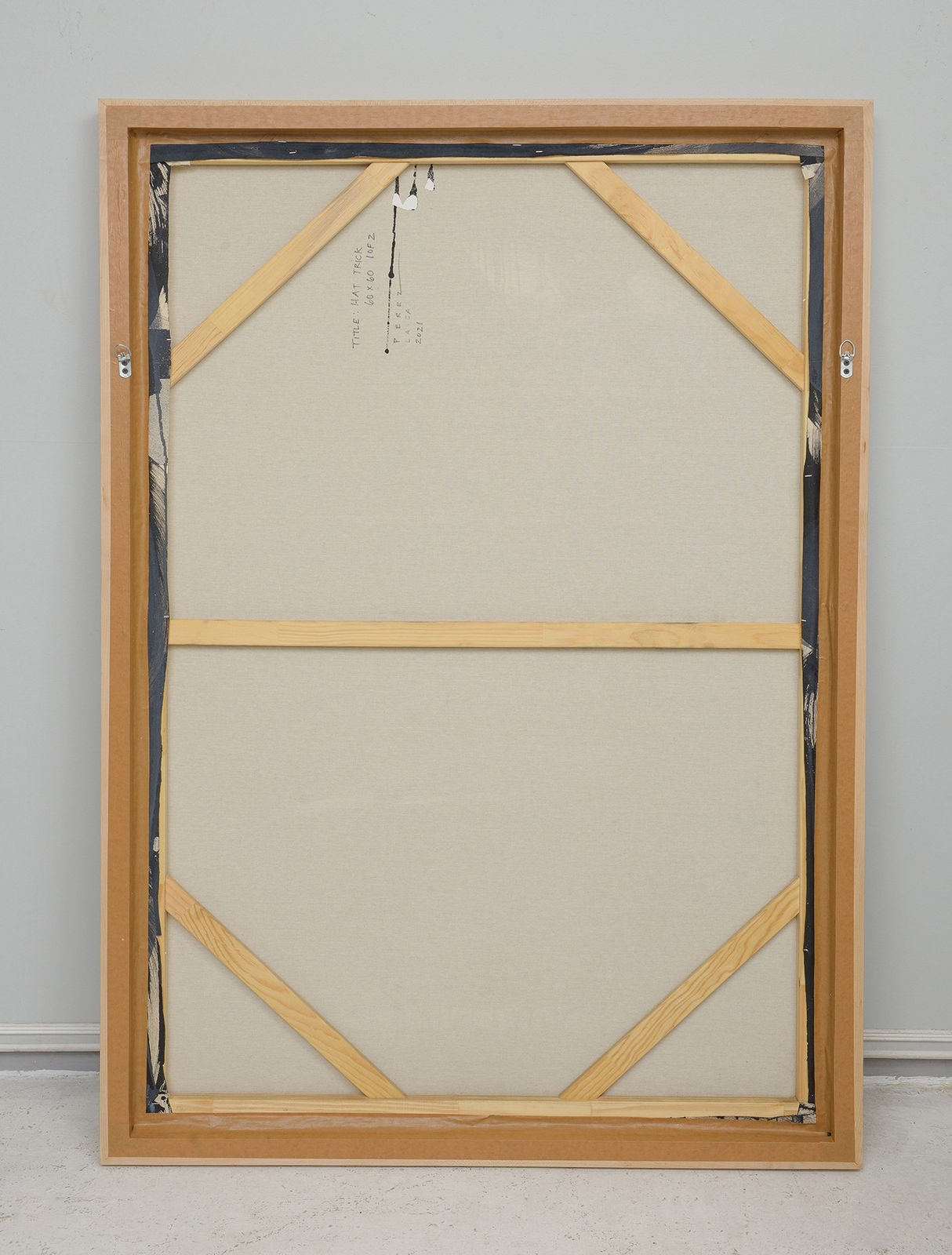 Monica Perez, Monica Perez "Hat Trick" Original Acrylic Painting on Canvas 2021, 2021.