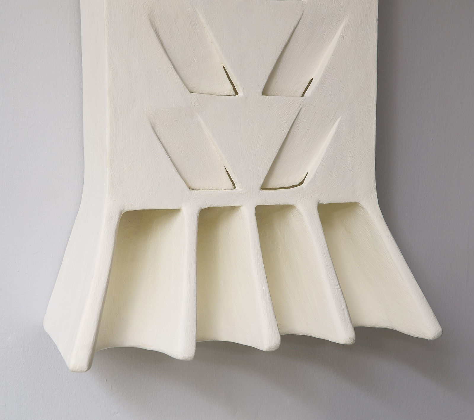 Jean-Francois Demarne., Pair of French Bespoke Plaster "Epi de Ble" Sconces, 21st century