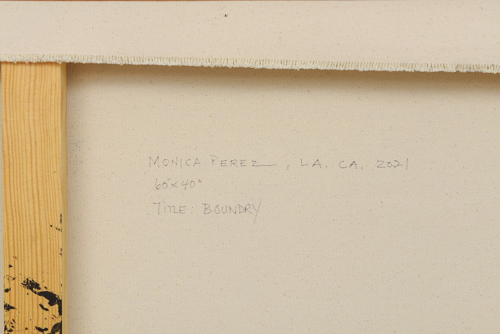 Monica Perez, Monica Perez "Boundry" Original Acrylic Painting on Canvas 2021, 2021