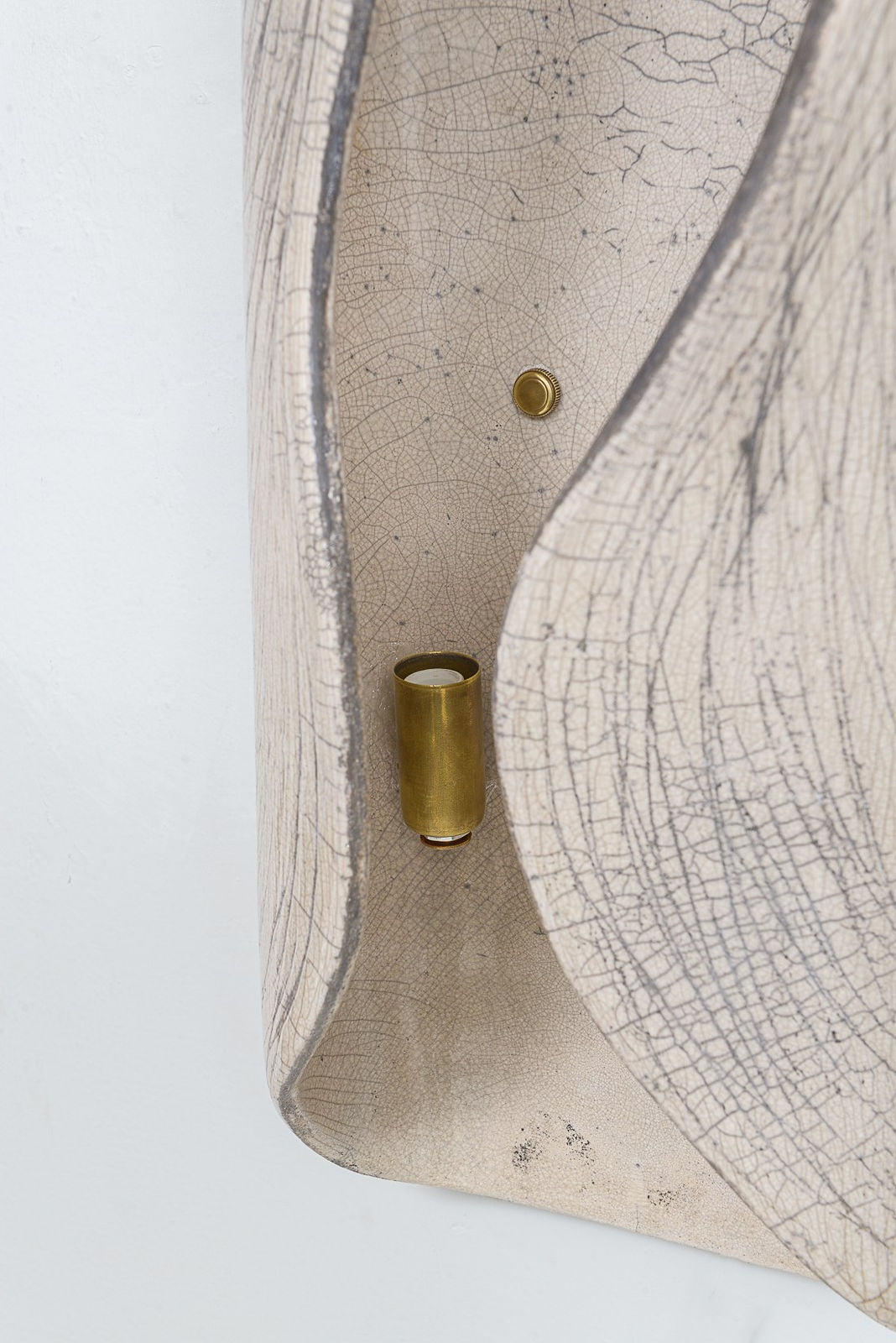 Barbara Billoud, Pair of French Bespoke Ceramic Sconces, 21st century
