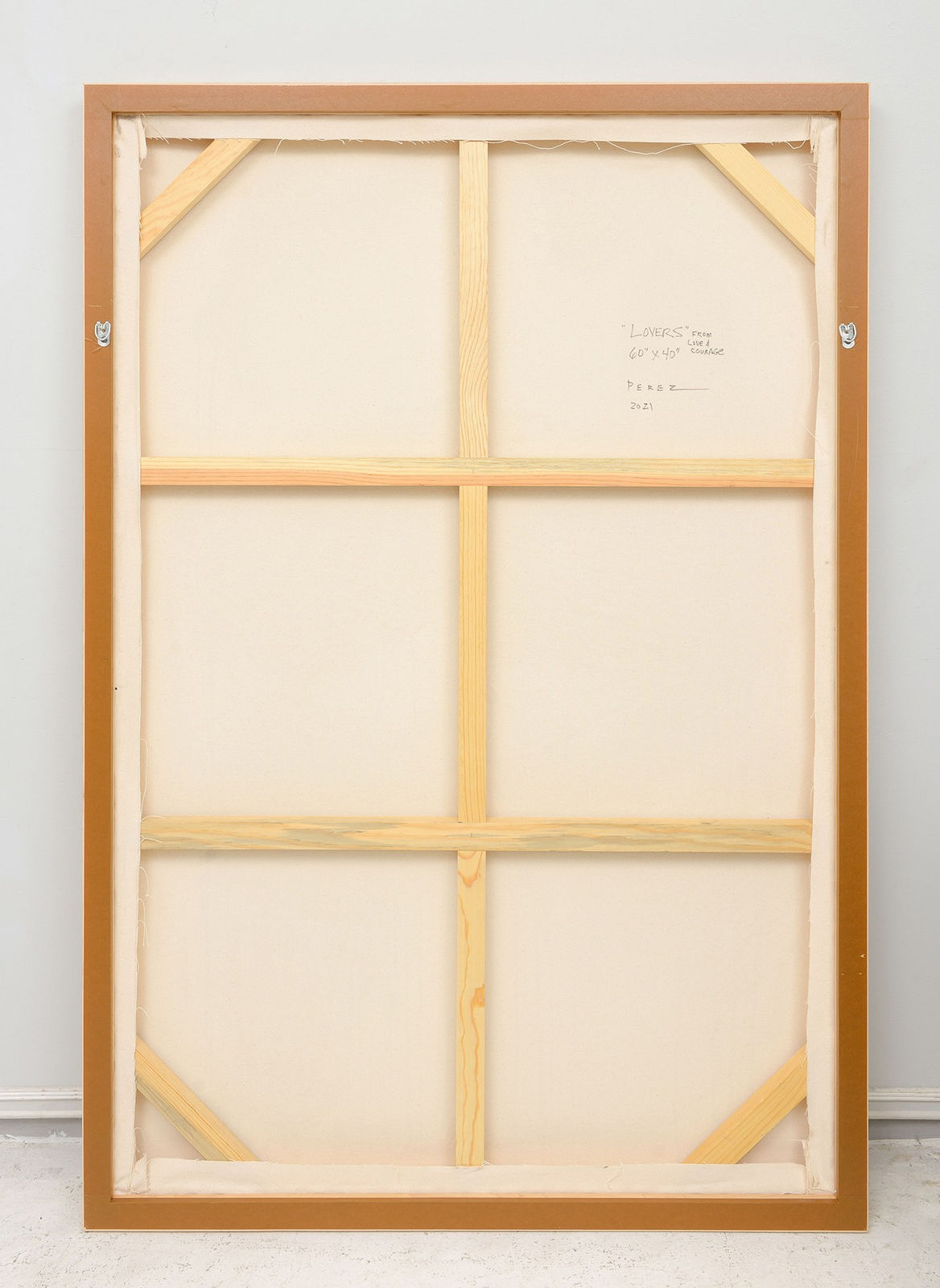 Monica Perez, Monica Perez "Lovers" Original Acrylic Painting on Canvas 2021, 2021