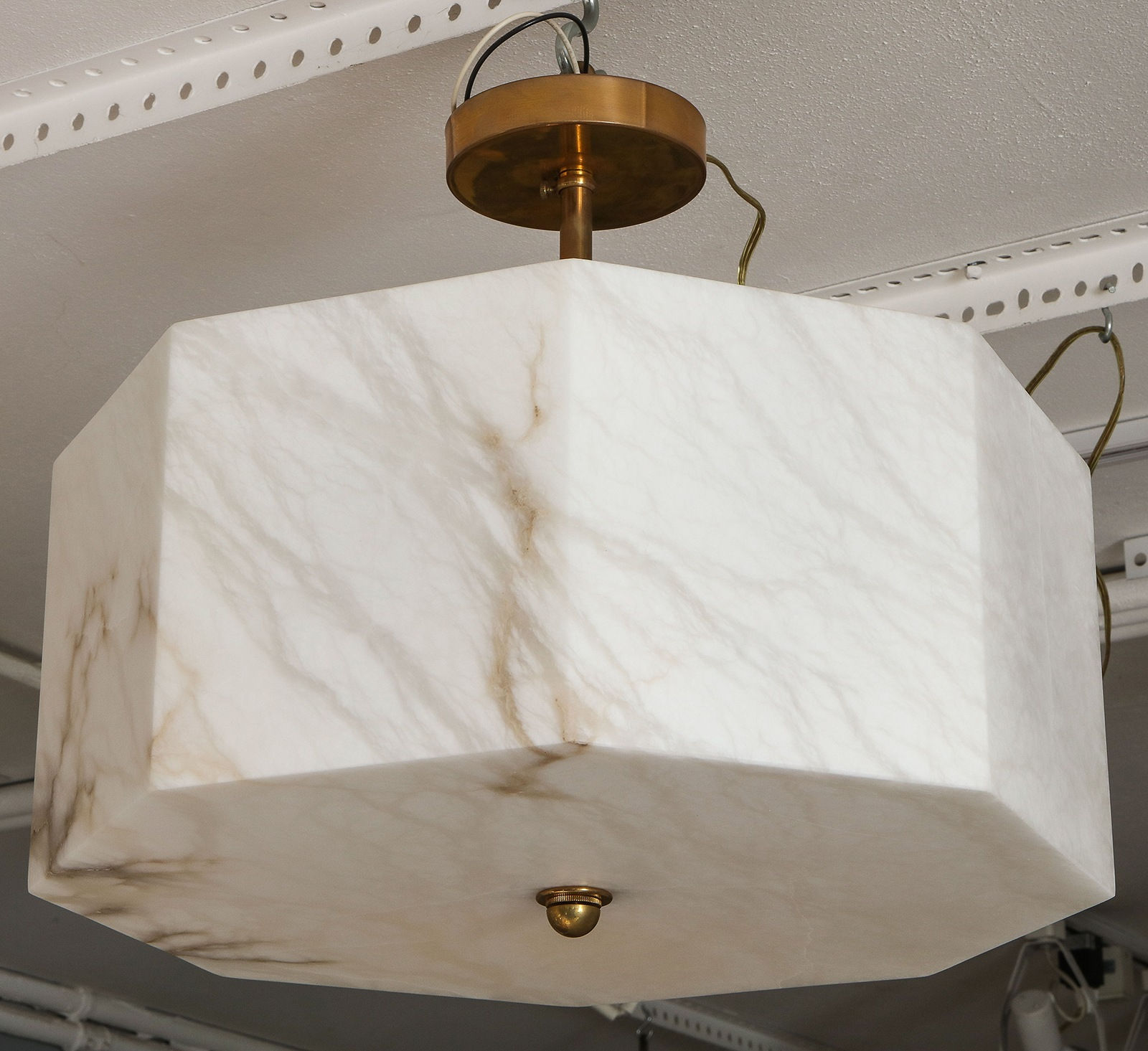 Eight-Sided Custom Alabaster Fixture