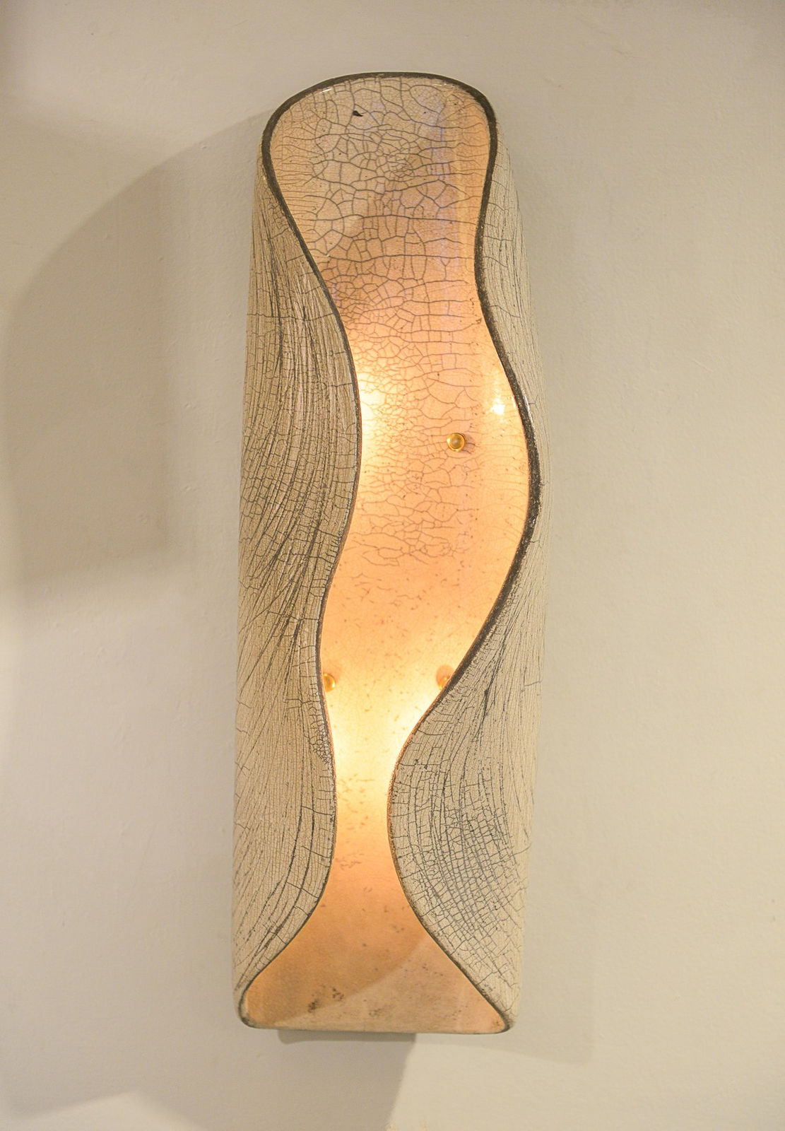Barbara Billoud, Pair of French Bespoke Ceramic Sconces, 21st century