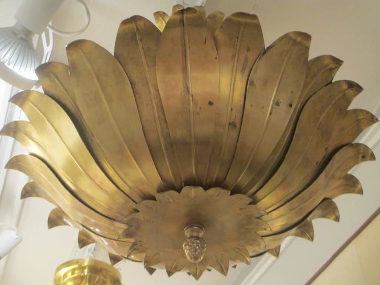 Custom Foliage Brass Fixture