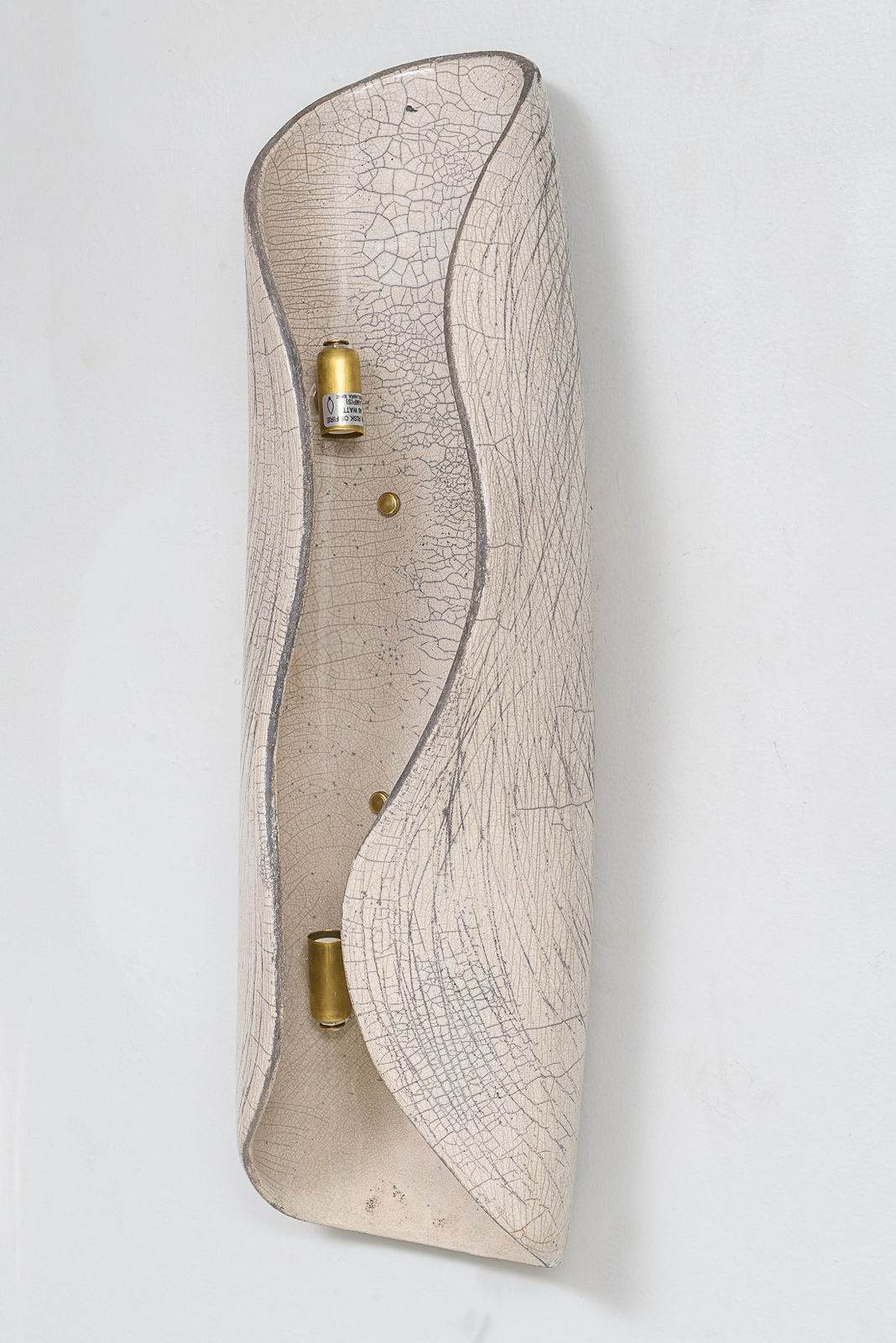 Barbara Billoud, Pair of French Bespoke Ceramic Sconces, 21st century