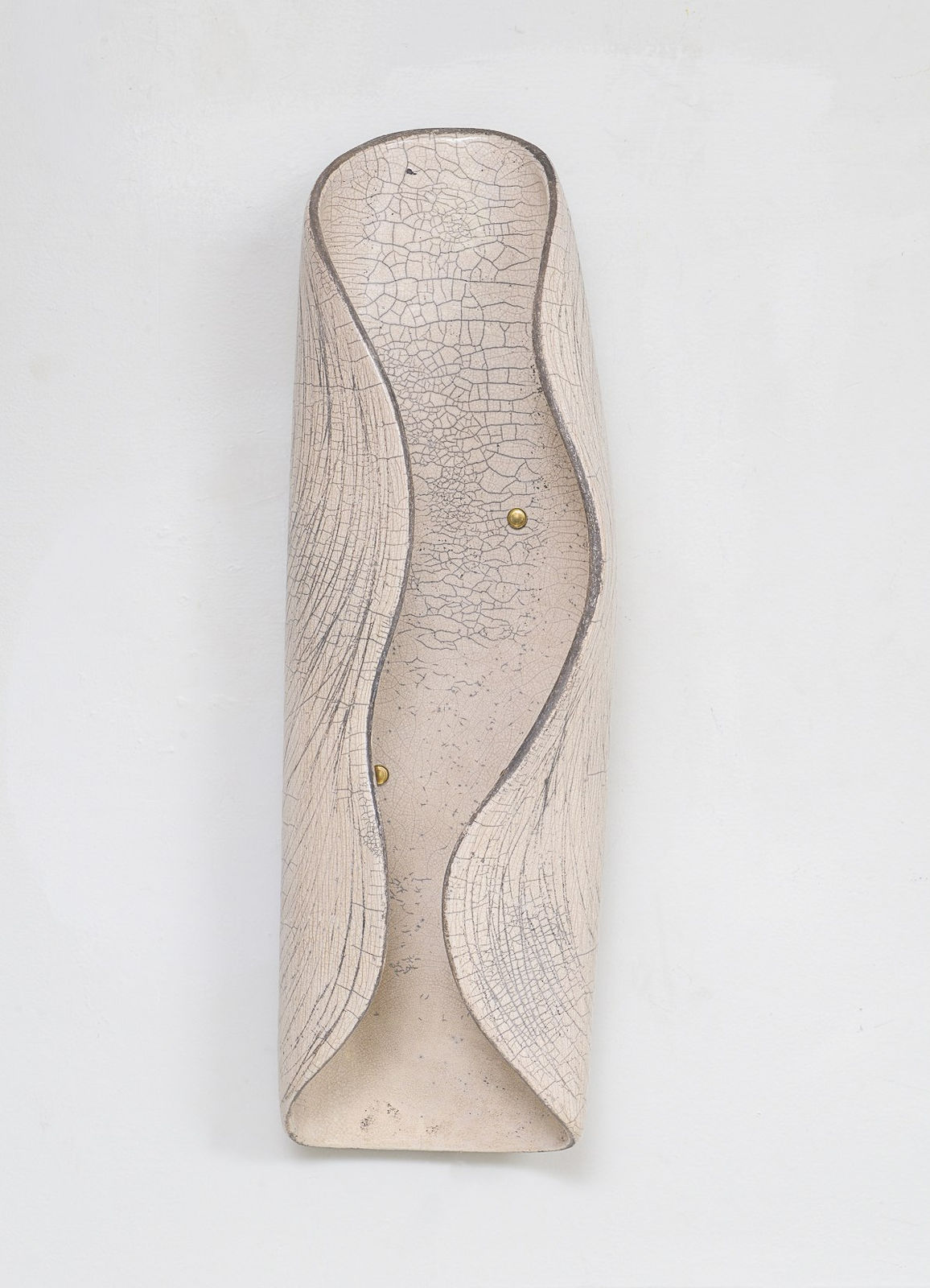 Barbara Billoud, Pair of French Bespoke Ceramic Sconces, 21st century