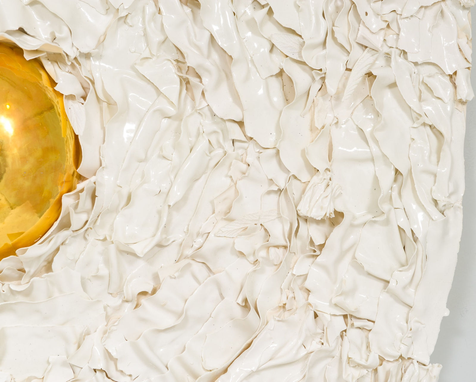 Dora Stanczel, French Bespoke Ceramic Anemone Mirror, 21st century