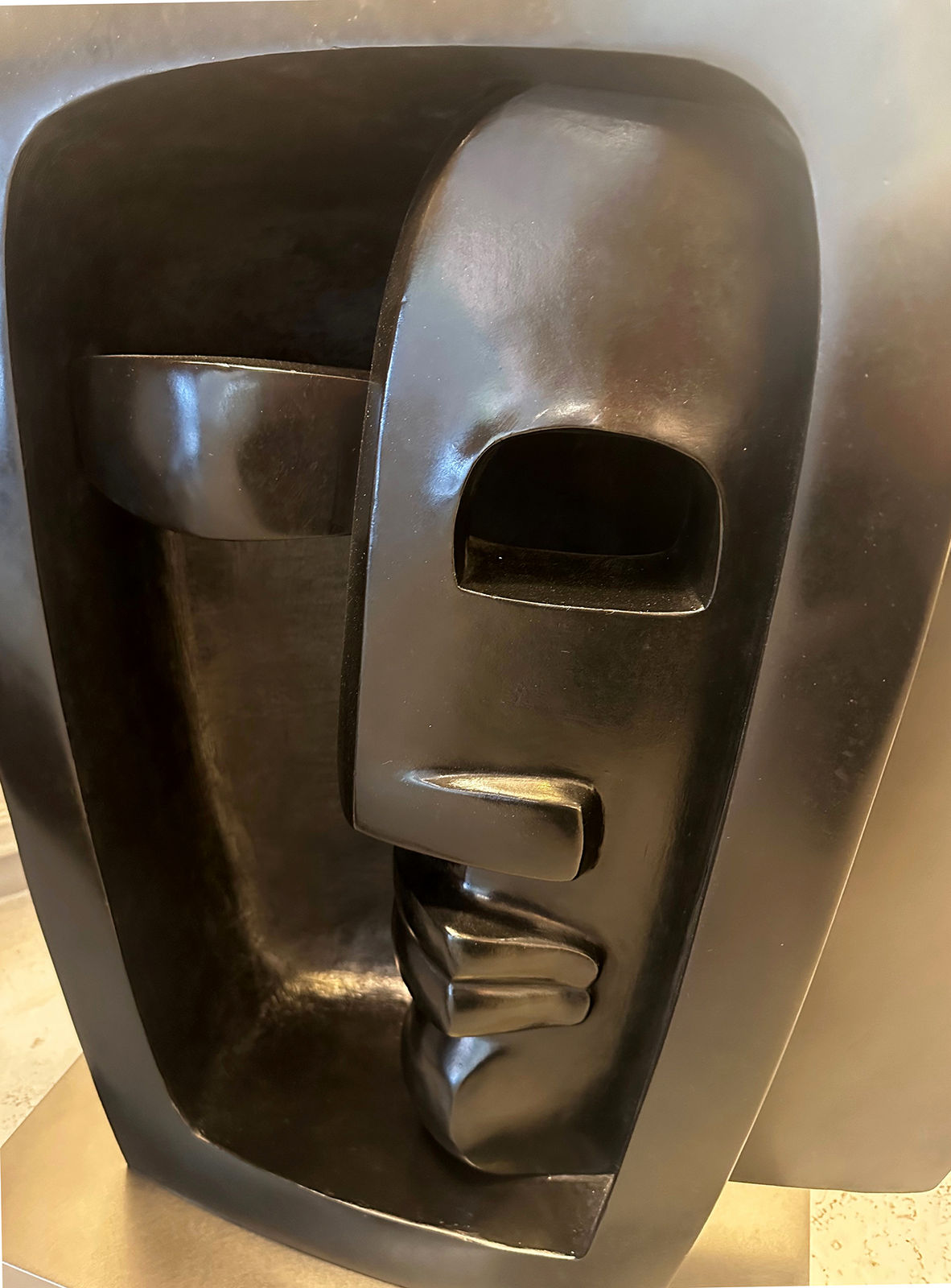 Elizabeth Strong--Cuevas., "Visitation" Bronze Sculpture, 21st century