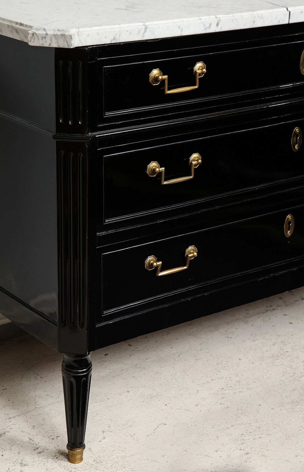 Directoire-tyle Commode with Marble Top, c 1950's