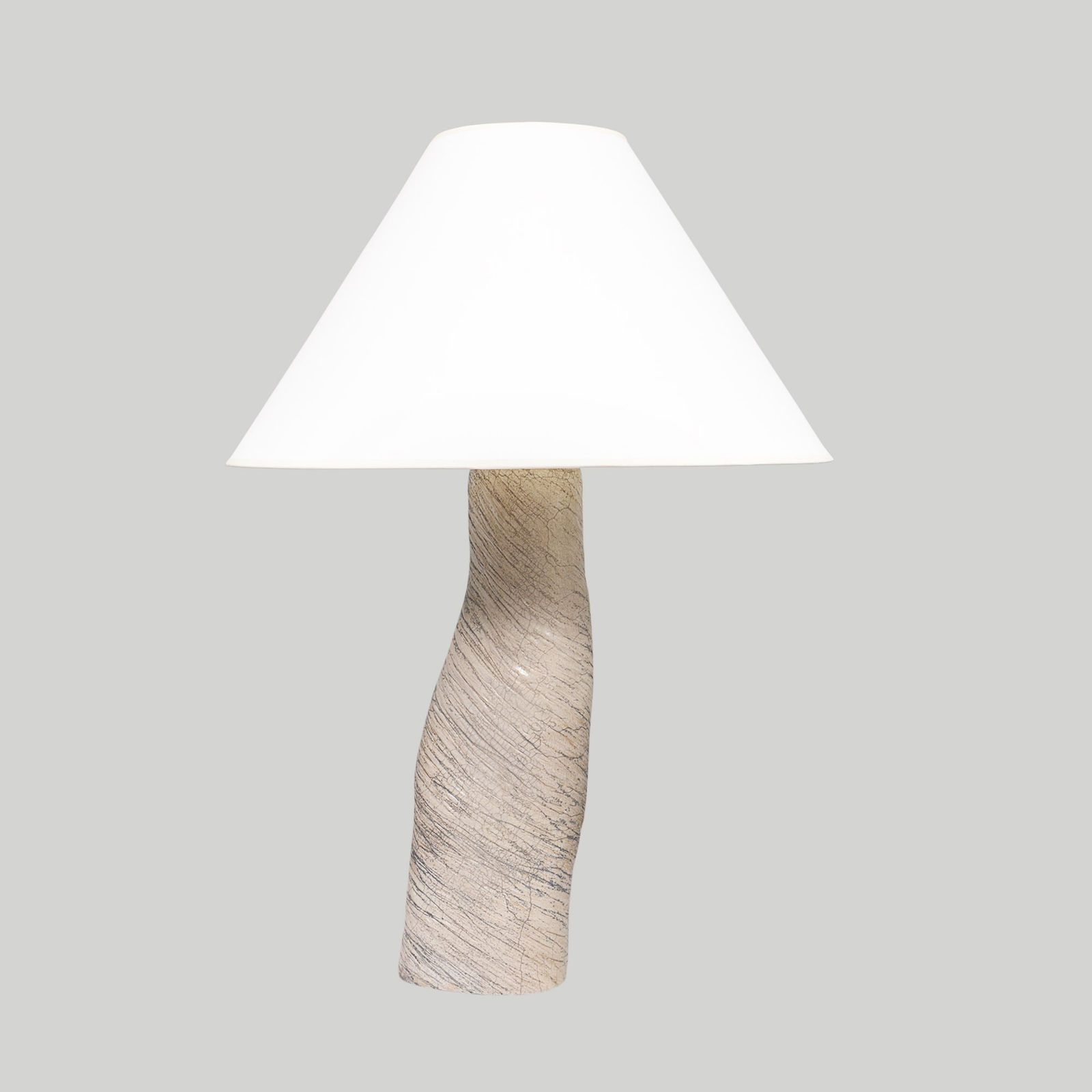 Barbara Billoud, Bespoke Ceramic Ondulée Lamp, 21st century