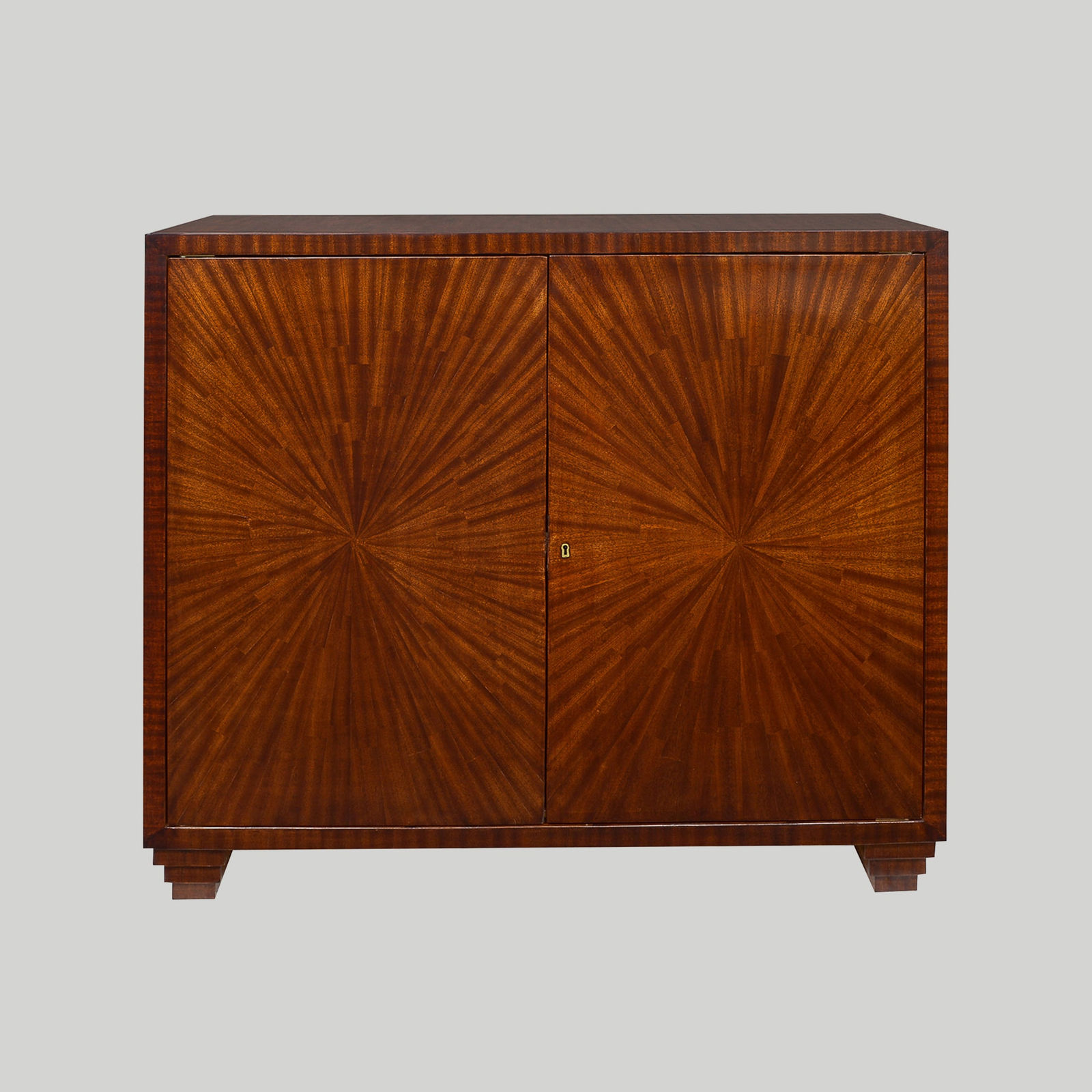 Bespoke Parquetry Cabinet with Starburst Pattern, 21st century