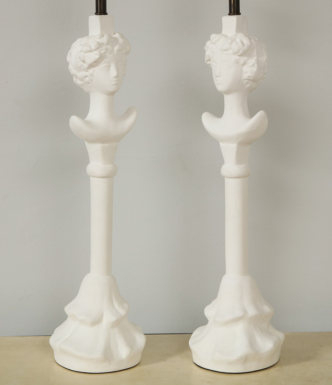 Custom Plaster Gio Table Lamps
