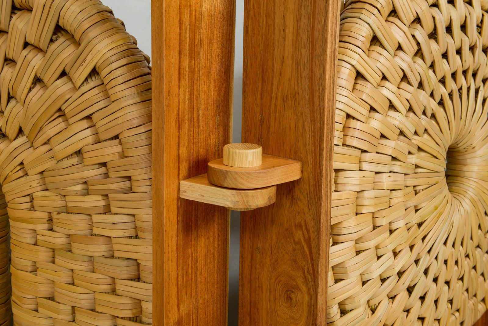 Ruben Silva, Hand-woven Oak Three-Panel Screen, 21st century