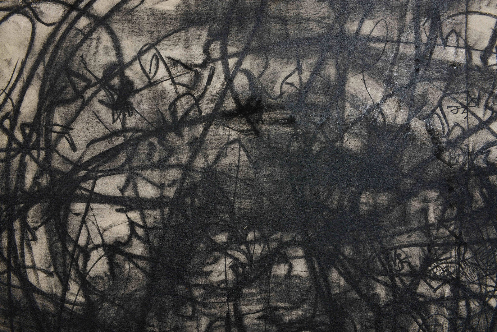 Monica Perez, Monica Perez "Yes" Original Charcoal on Canvas 2023, 2023