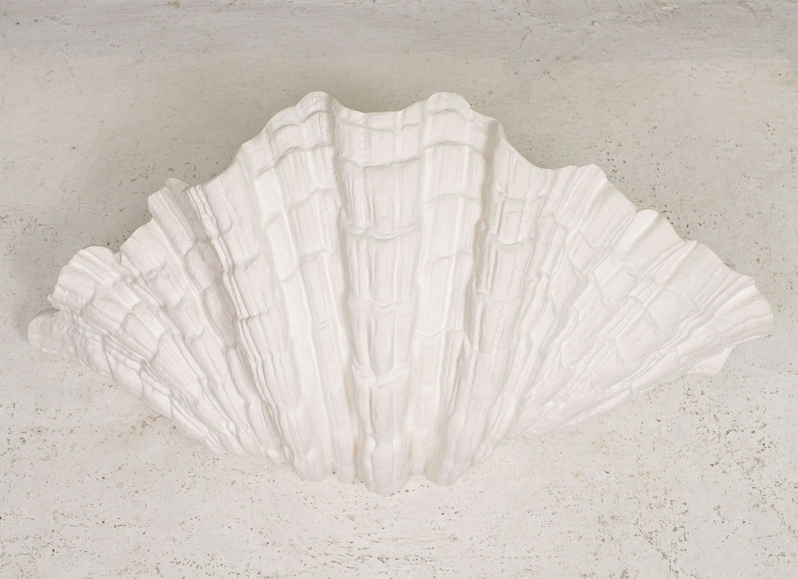 Bespoke Pair of Coquillage Plaster Sconces, 21st century