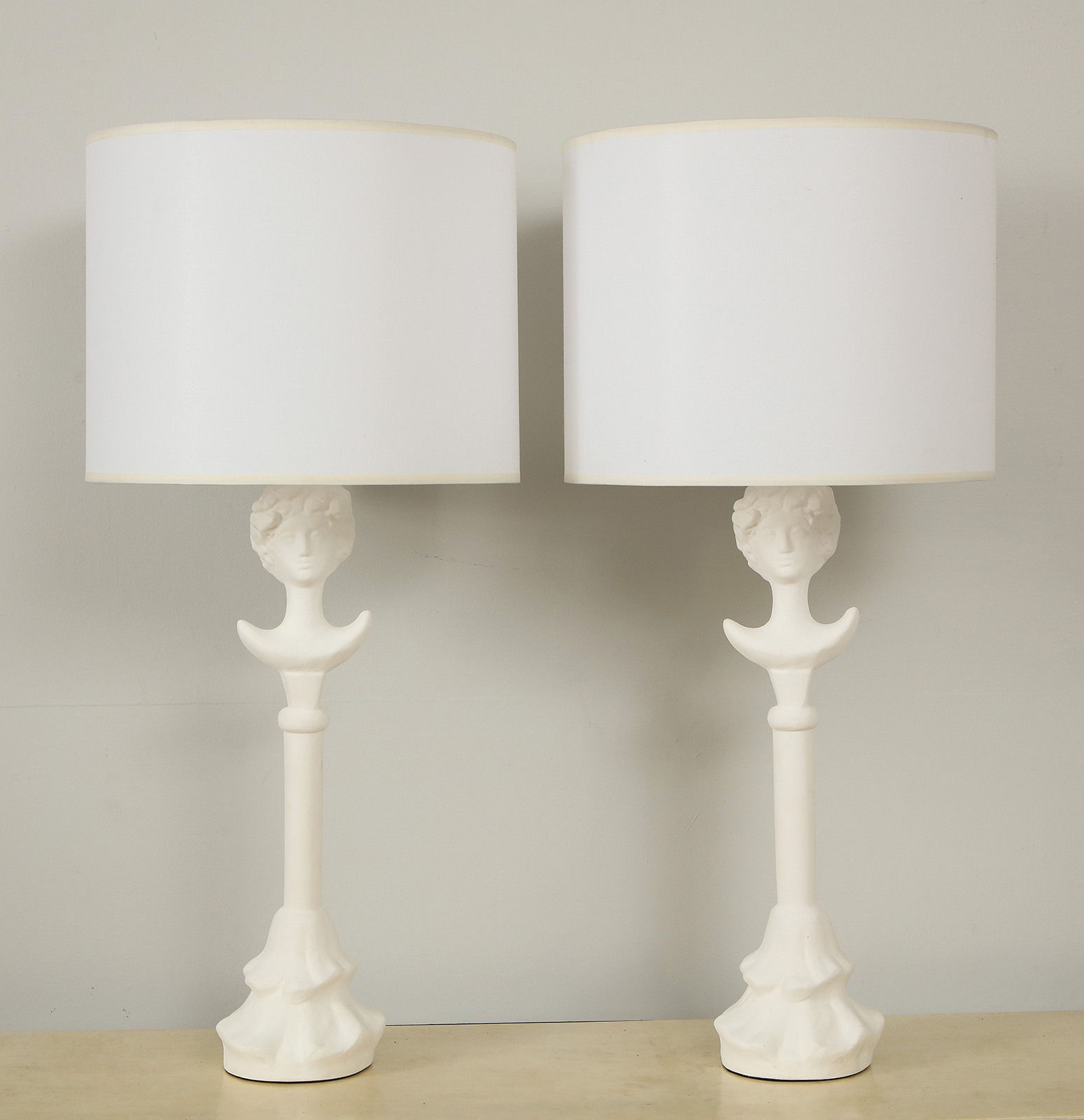Custom Plaster Gio Table Lamps