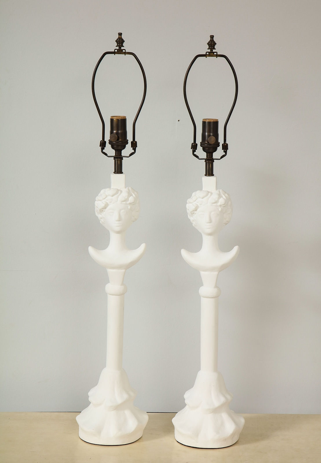 Custom Plaster Gio Table Lamps