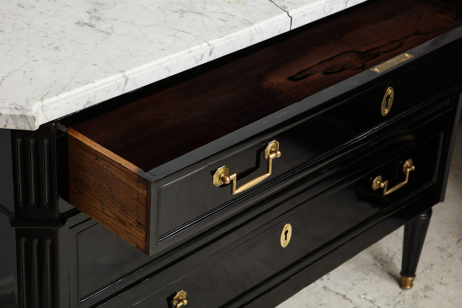 Directoire-tyle Commode with Marble Top, c 1950's