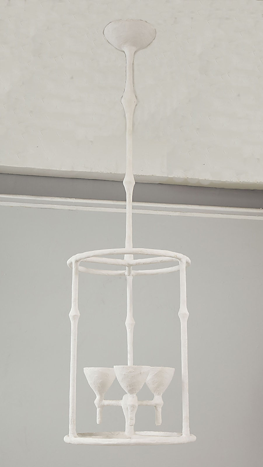 Custom Plaster Alard Three-Light Fixture