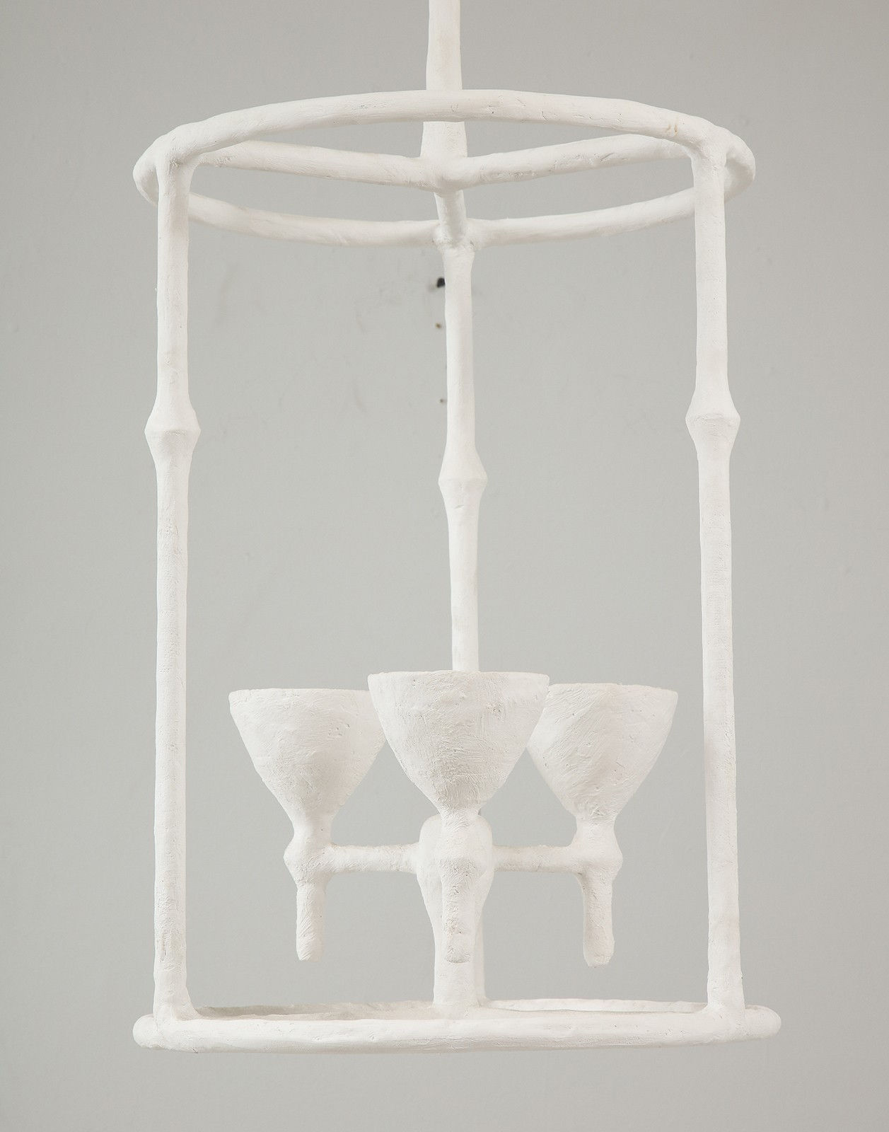 Custom Plaster Alard Three-Light Fixture