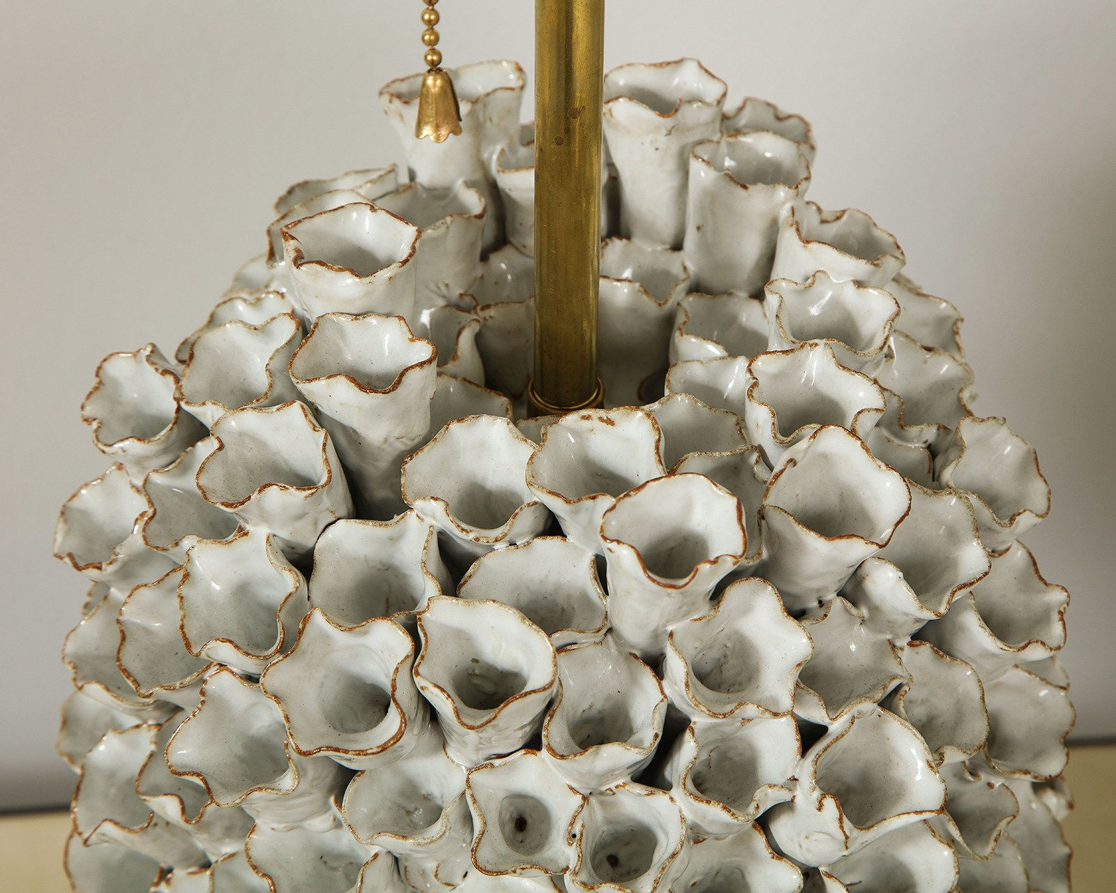 Custom Pair of Barnacle Ceramic Lamps