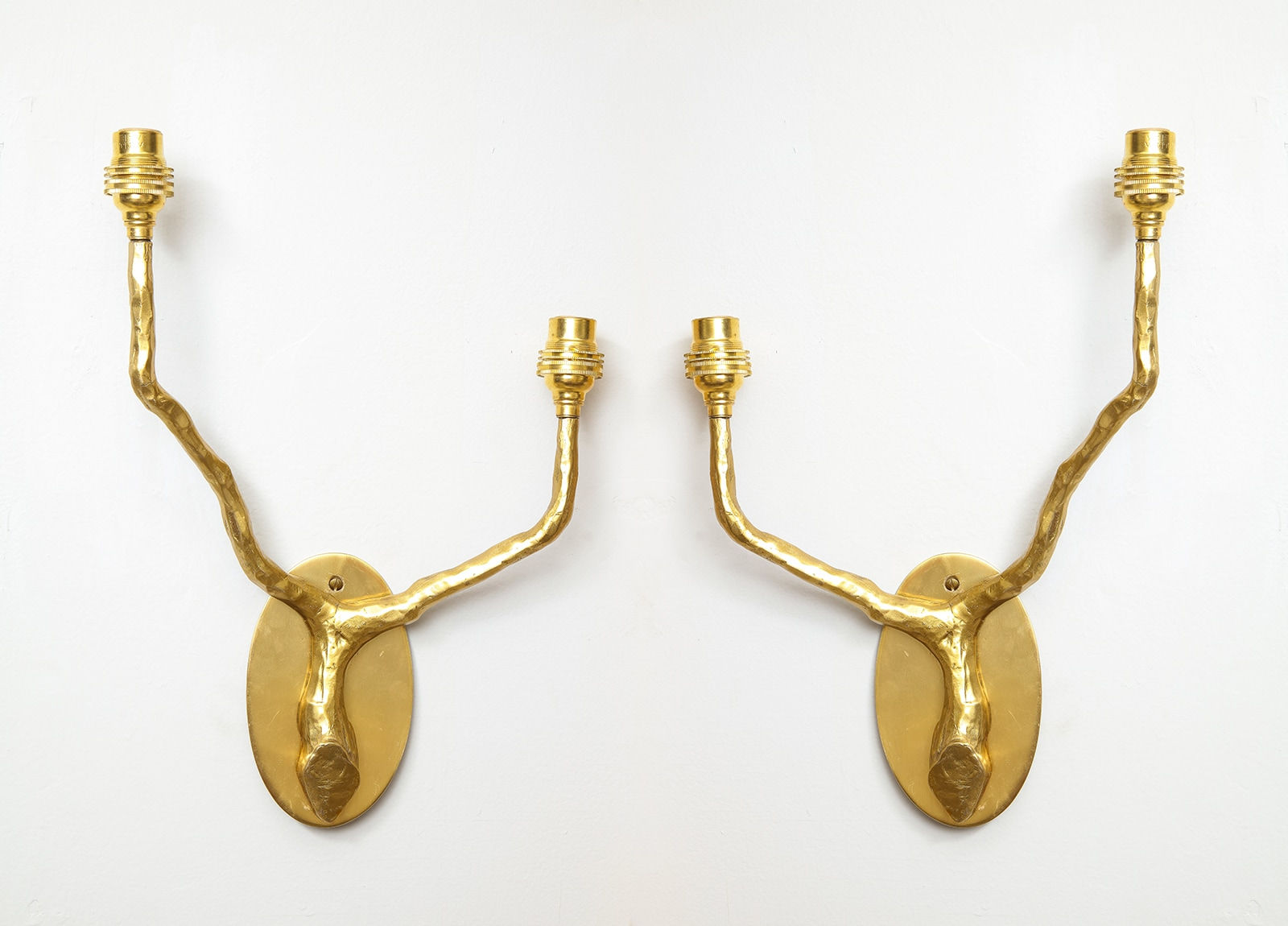 Pair of Custom Arbre Brass Sconces, 21st century