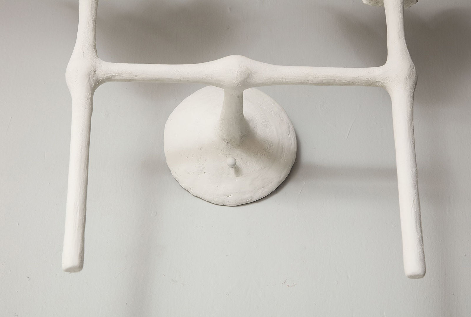 Custom Pair of Plaster Fleur Sconces