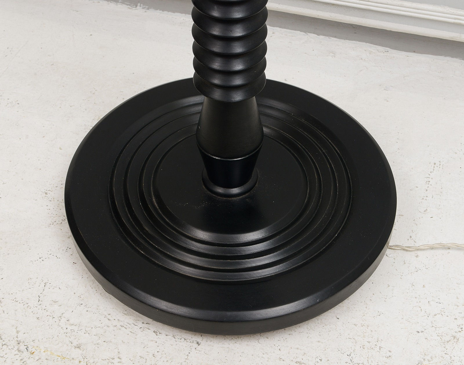 French Ebonized Floor Lamp