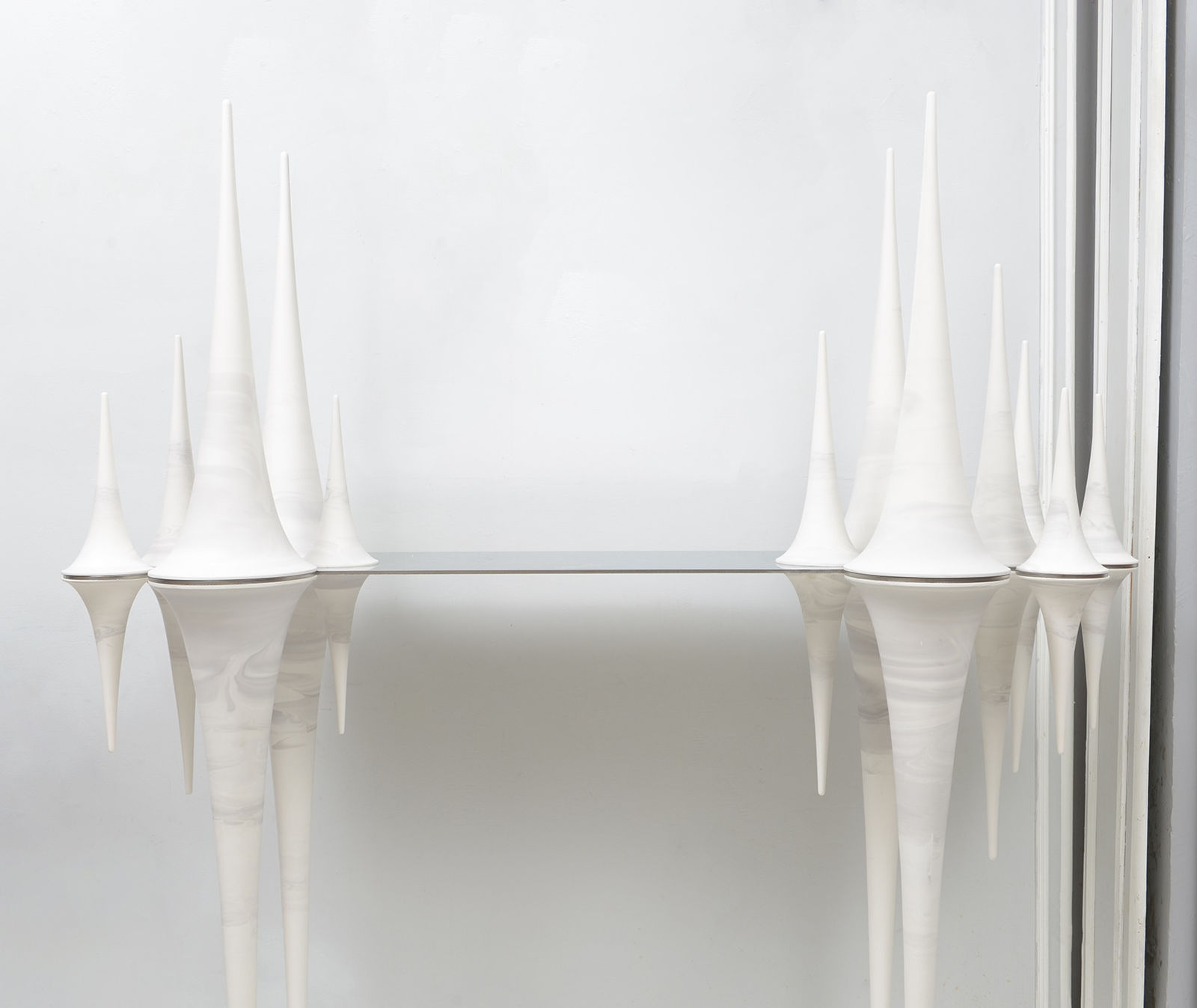 Nadege Mouyssinat, Bespoke French Ceramic Pseudosphere Console
