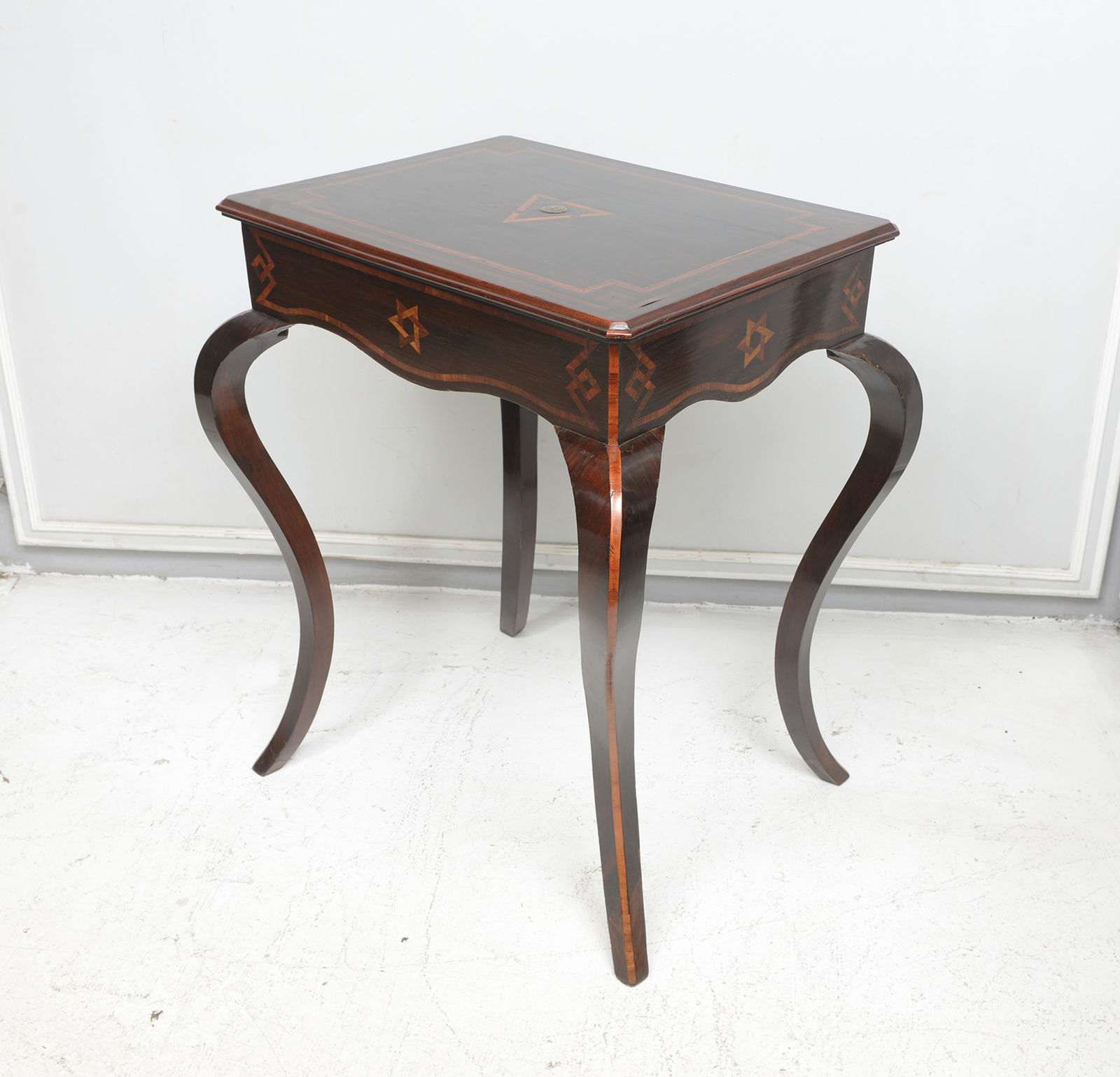Antique Northern Italian Table on Sabre Legs, 19th century