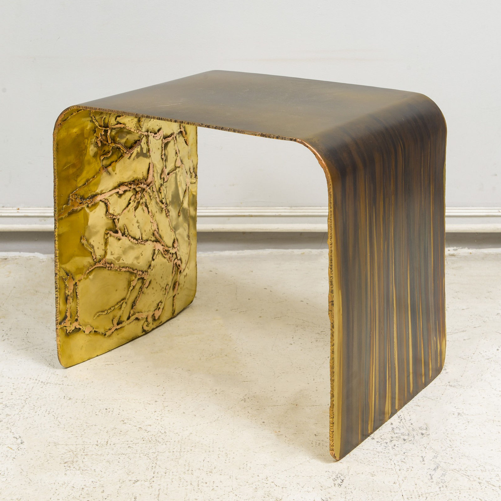 Atelier Stefan Leo, Hand-crafted Sparky Side Table / Bench, 21st century