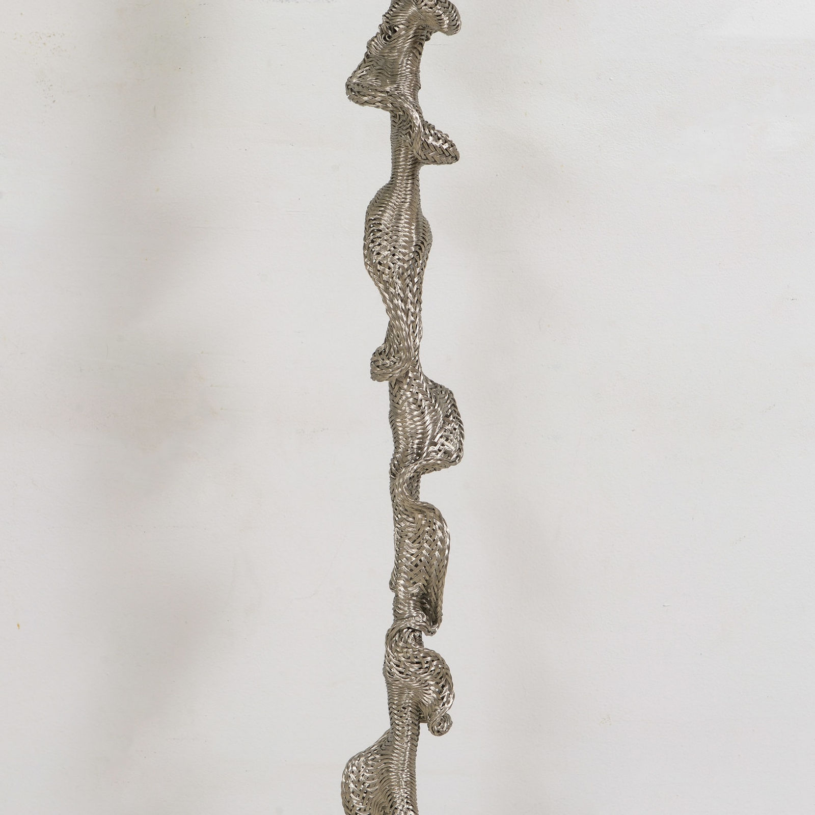 Philippe Montels, Hand-woven Metal Astride Floor Lamp, 21st century