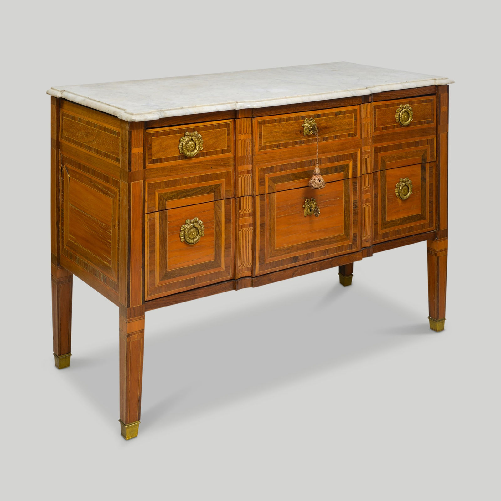 Antique French Parquetry Commode, 19th century