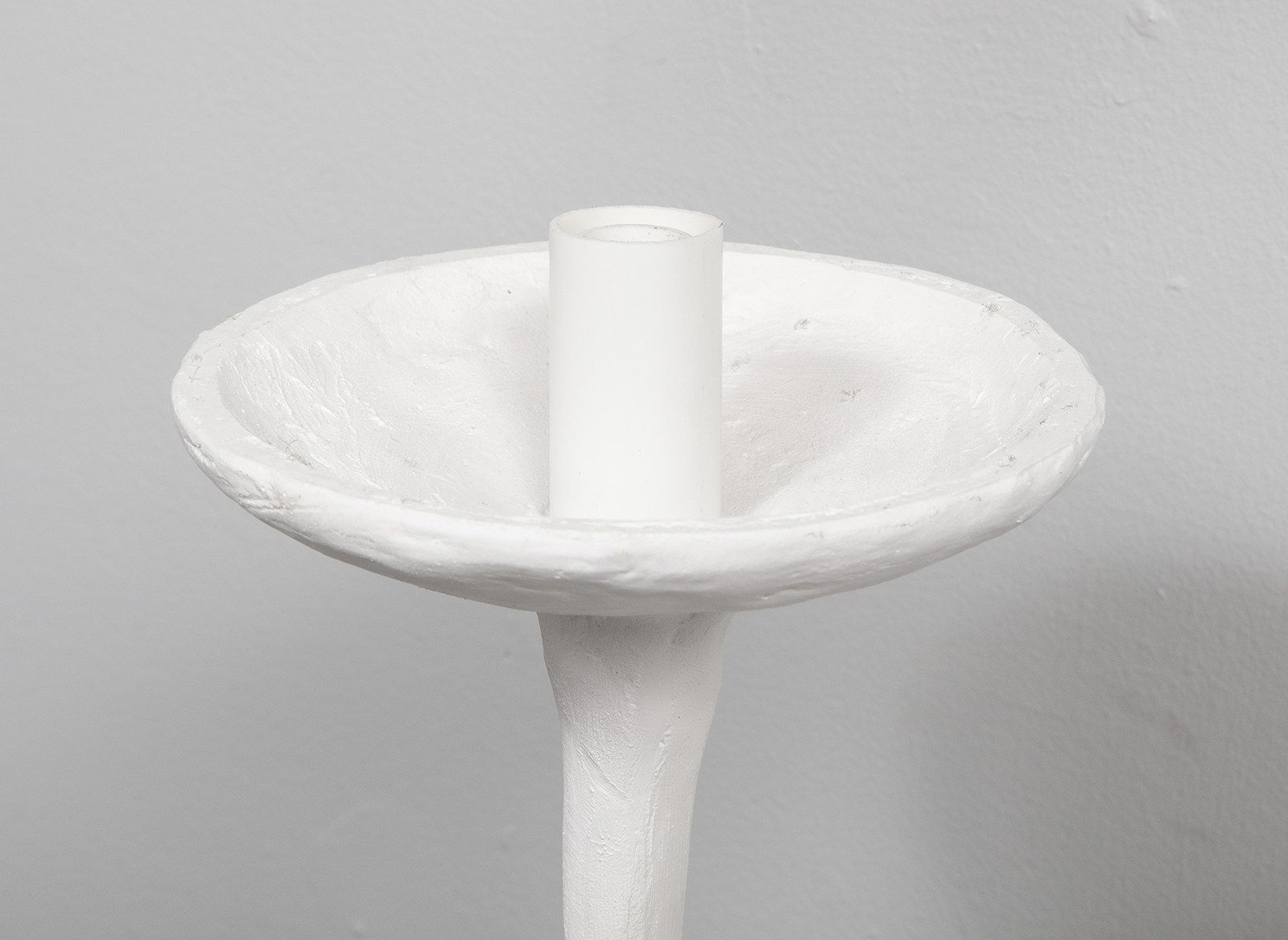 Pair of Custom Double-Arm Plaster Sconces in the Giacometti Manner, 21st century