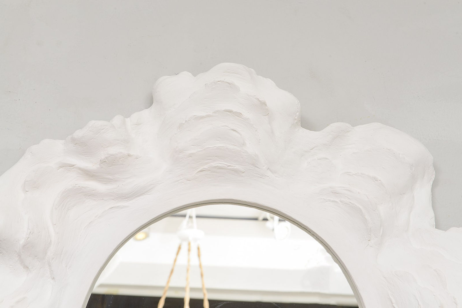 Custom Circular Plaster Mirror, 21st century