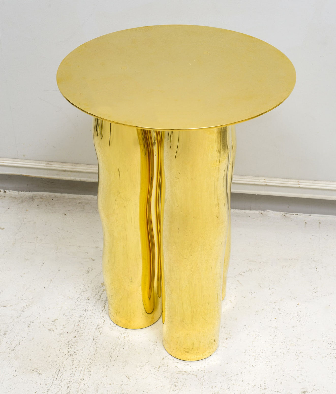 Atelier Victor Tison, French Bespoke Sculptural Brass Mino Table, 21st century